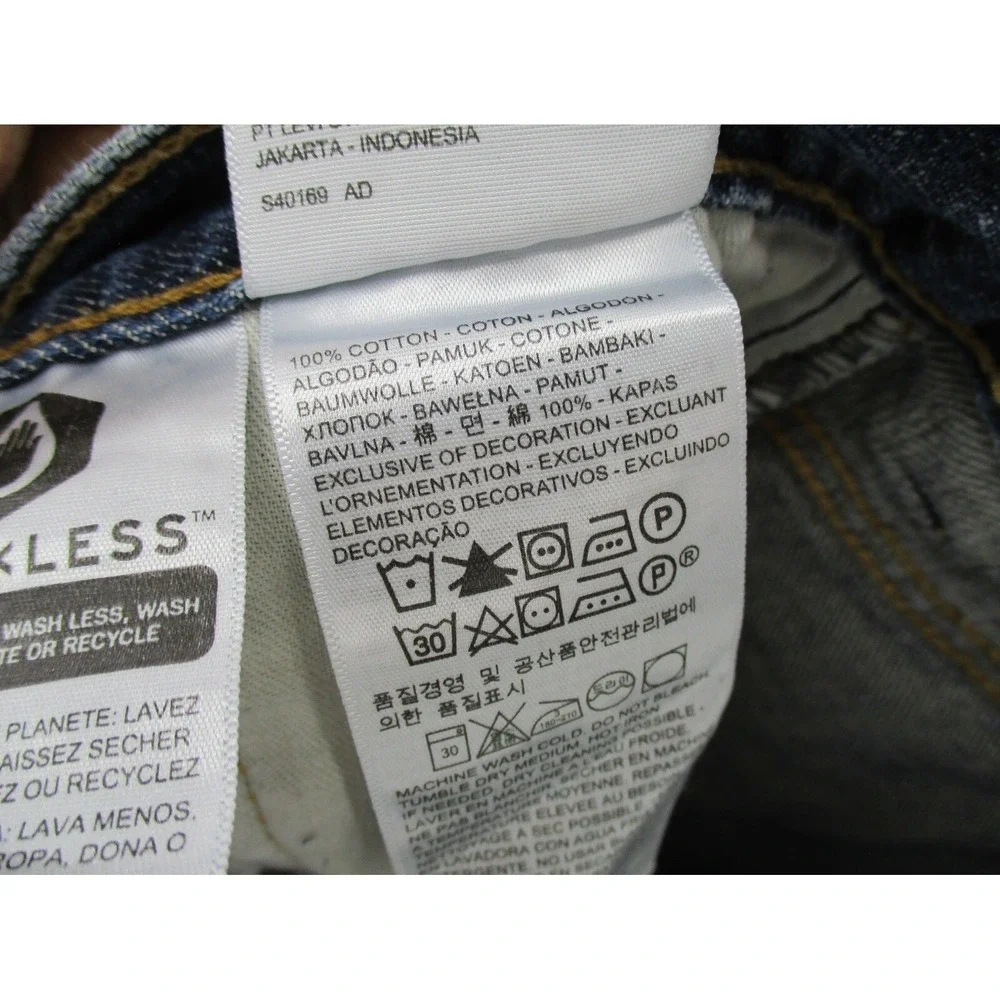 Levis 550 Jeans Mens Size 46 Relaxed Straight Leg Dark Wash Casual Workwear
